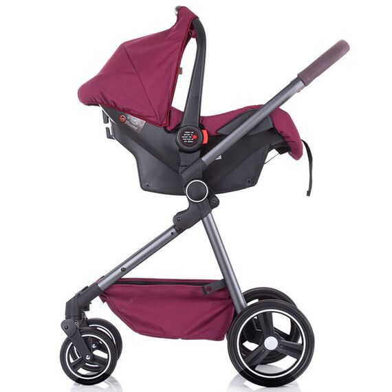 Carucior 3 in 1 Chipolino Noah orchid linen, Culoare: Visiniu - poza 12 - ExclusivMAG.ro
