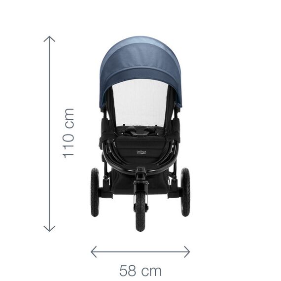 Carucior B-motion 3 PLUS New Blue denim Britax 2019 - poza 7 - ExclusivMAG.ro
