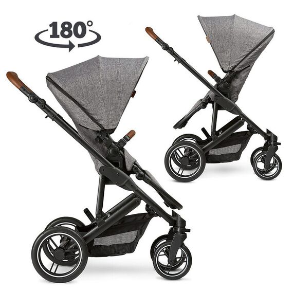 Carucior Catania 4 Set woven graphite Circle by ABC Design, Culoare: Gri - poza 7 - ExclusivMAG.ro