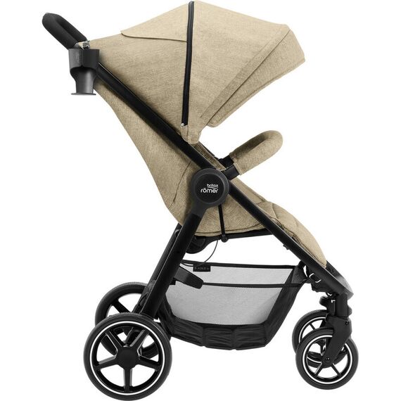 Carucior B-Agile 4 M Linen beige- Britax, Culoare: Crem - poza 3 - ExclusivMAG.ro