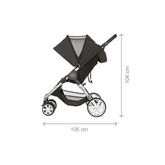Carucior B-agile Dublu Steel grey Britax - poza 3 - ExclusivMAG.ro