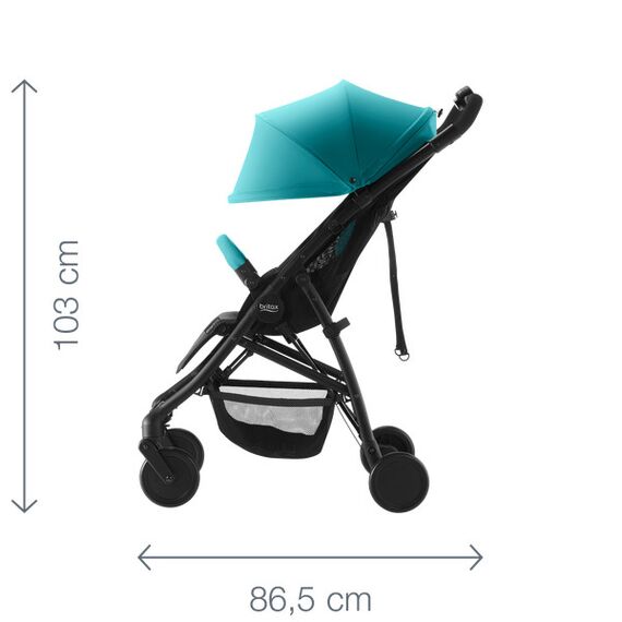Carucior B-Lite Steel Grey Britax, Culoare: Gri - poza 4 - ExclusivMAG.ro