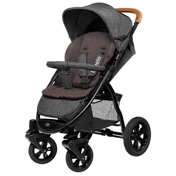 Carucior sport Lionelo Annet Tour, Caramel, Culoare: Gri/Negru - poza 3 - ExclusivMAG.ro