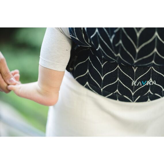 Kavka - Marsupiu ergonomic 2 in 1, Denim Braid - poza 4 - ExclusivMAG.ro