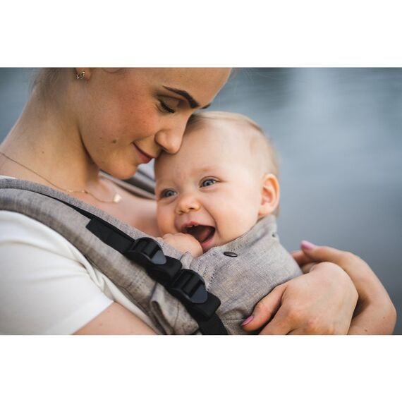 Kavka - Marsupiu ergonomic 2 in 1, Earth Linen - poza 3 - ExclusivMAG.ro