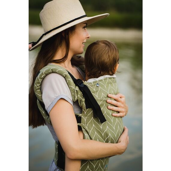 Kavka - Marsupiu ergonomic 2 in 1, Olive Braid - poza 2 - ExclusivMAG.ro