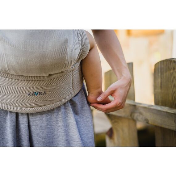 Kavka - Marsupiu ergonomic 2 in 1, Sandy Herringbone - poza 3 - ExclusivMAG.ro