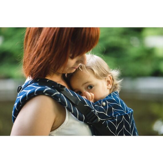 Kavka - Marsupiu ergonomic 2 in 1, Denim Braid - poza 3 - ExclusivMAG.ro