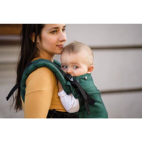 Kavka - Marsupiu ergonomic 2 in 1, Pine Herringbone - poza 3 - ExclusivMAG.ro