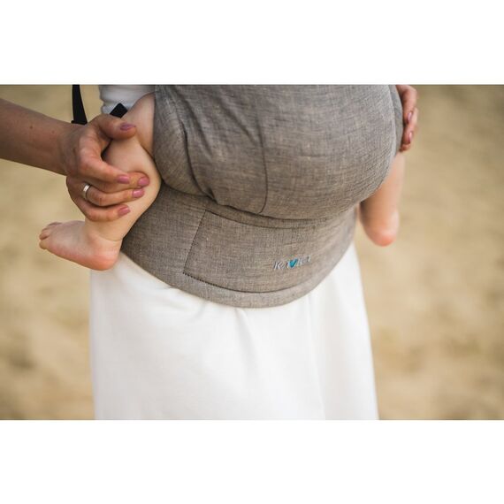 Kavka - Marsupiu ergonomic 2 in 1, Earth Linen - poza 4 - ExclusivMAG.ro