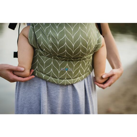 Kavka - Marsupiu ergonomic 2 in 1, Olive Braid - poza 4 - ExclusivMAG.ro