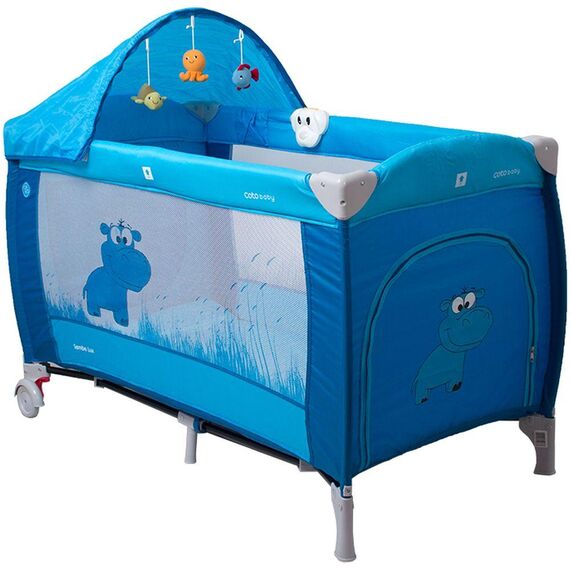 Pat pliant Samba Lux Albastru - Coto Baby  - ExclusivMAG.ro