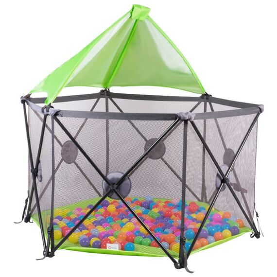 Tarc de joaca cu protectie solara Noor Green - Lionelo  - ExclusivMAG.ro