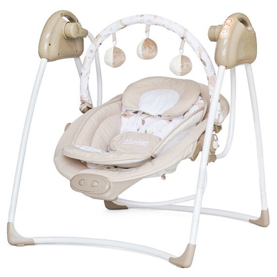Leagan electric si balansoar Paradise beige sheep - Chipolino  - ExclusivMAG.ro
