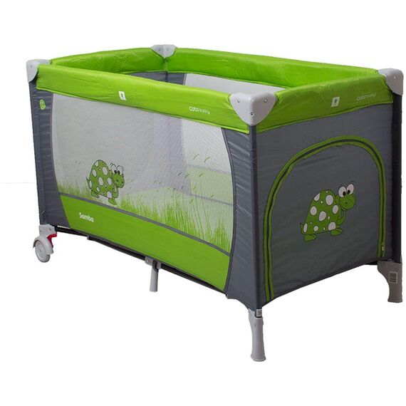 Patut pliabil Samba Gri/Verde - Coto Baby  - ExclusivMAG.ro