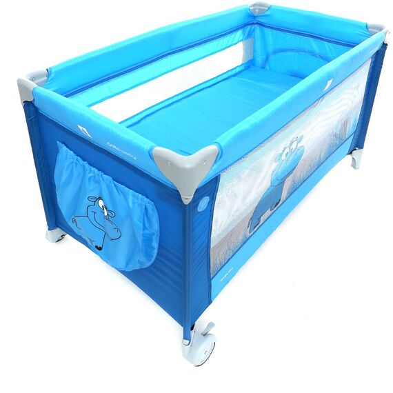 Patut Pliabil cu doua nivele Samba Plus Albastru - Coto Baby  - ExclusivMAG.ro