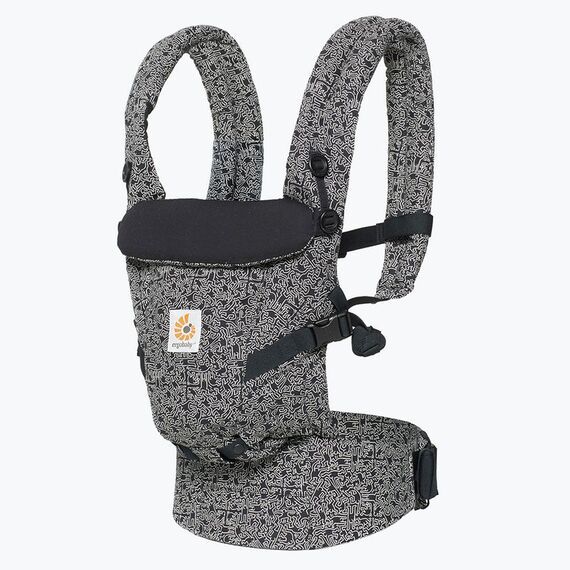 Marsupiu Adapt Keith Haring Black 0 luni+ Ergobaby  - ExclusivMAG.ro