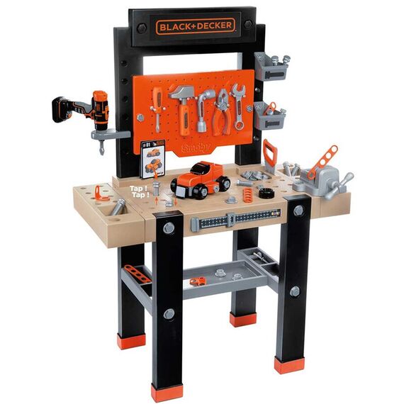 Atelier Smoby Black & Decker Bricolo Center cu accesorii  - ExclusivMAG.ro