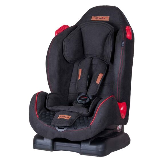Scaun auto Santino Negru Coletto, Culoare: Rosu/Negru, Grupa: 9-25kg (9 luni - 7 ani)  - ExclusivMAG.ro