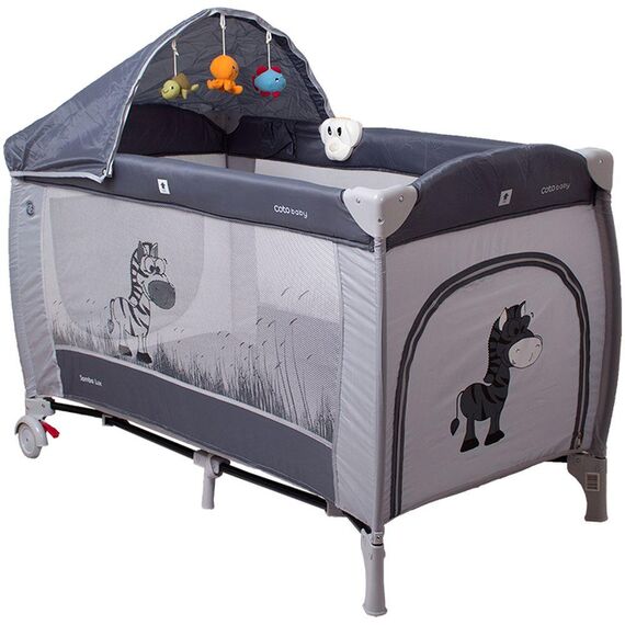 Pat pliant Samba Lux Gri - Coto Baby  - ExclusivMAG.ro