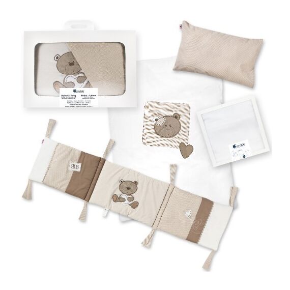 Set lenjerie patut 4 piese Bebe Tradition - Candide  - ExclusivMAG.ro