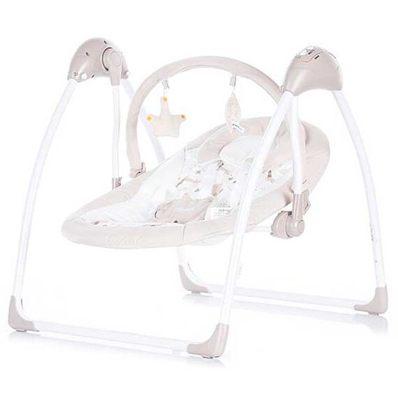 Leagan electric Aria cu telecomanda beige sheep - Chipolino  - ExclusivMAG.ro