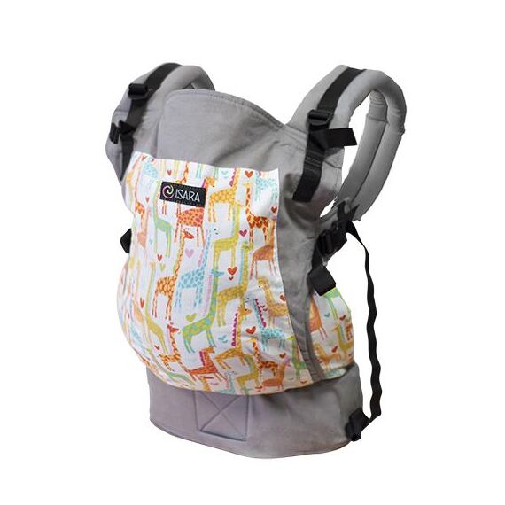 Marsupiu Ergonomic Organic Toddler Giraffix - Isara  - ExclusivMAG.ro