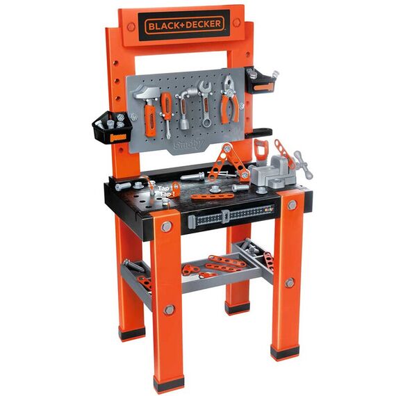 Atelier Smoby Black & Decker Bricolo One cu accesorii  - ExclusivMAG.ro