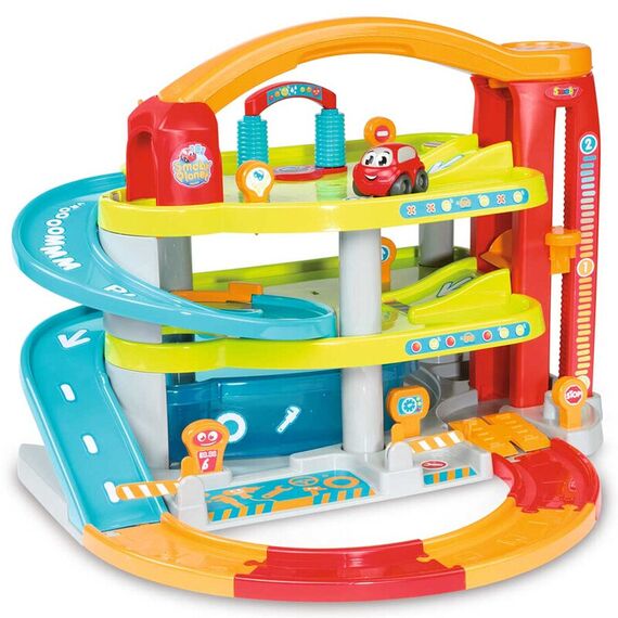 Jucarie Smoby Garajul mare Vroom Planet cu 1 masinuta  - ExclusivMAG.ro