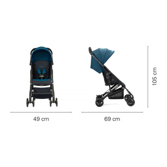 Carucior pentru Copii Recaro Easylife Elite 2 Prime Sky Blue, Culoare: Albastru - poza 3 - ExclusivMAG.ro