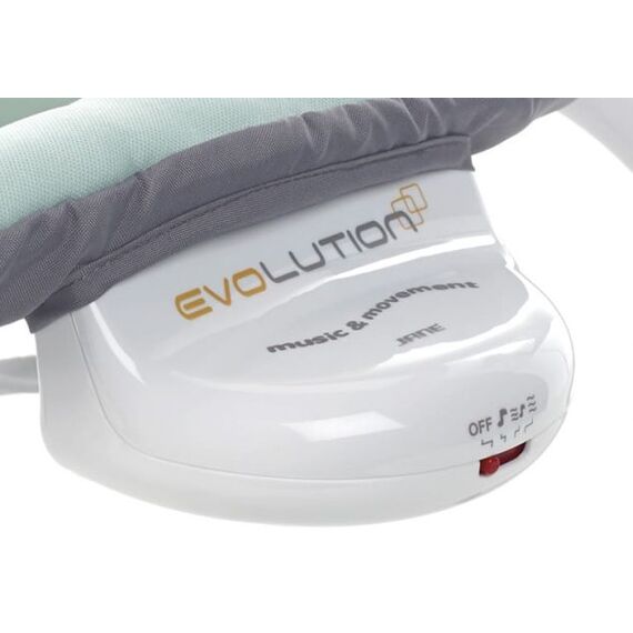 Balansoar cu vibratii Jane Evolution Star, Culoare: Alb/Gri - poza 3 - ExclusivMAG.ro