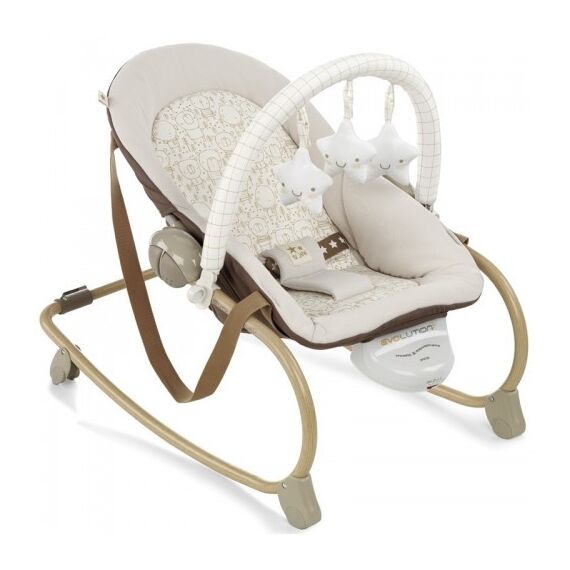 Balansoar cu vibratii Jane Evolution Glitter, Culoare: Crem  - ExclusivMAG.ro