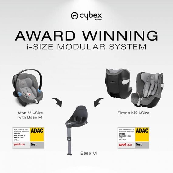 Scoica auto Cybex Aton M i-Size Soho Grey, Culoare: Gri, Grupa: 0-13kg (0 luni - 12 luni) - poza 5 - ExclusivMAG.ro