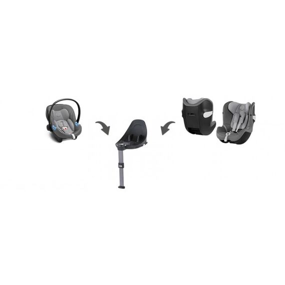 Scoica auto Cybex Aton M i-Size Soho Grey, Culoare: Gri, Grupa: 0-13kg (0 luni - 12 luni) - poza 4 - ExclusivMAG.ro