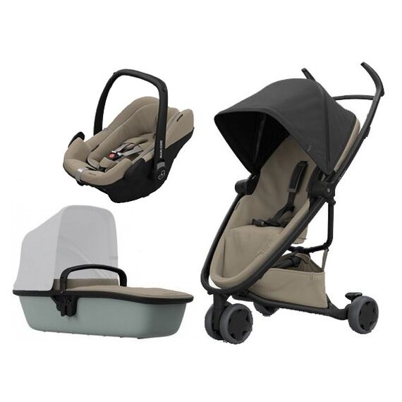 Carucior Quinny Zapp Flex Black on Sand, Culoare: Maro  - ExclusivMAG.ro