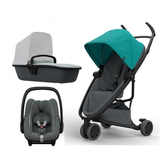 Carucior Quinny Zapp Flex Green on Graphite, Culoare: Turcoaz  - ExclusivMAG.ro