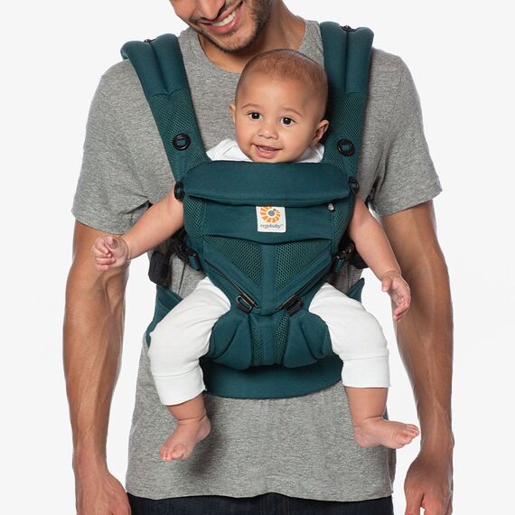 Marsupiu Ergobaby Omni 360 Cool Air Mesh Evergreen - poza 4 - ExclusivMAG.ro
