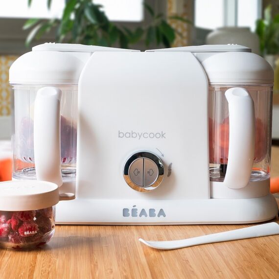 Robot Babycook Plus White Silver Beaba, Culoare: Alb - poza 3 - ExclusivMAG.ro