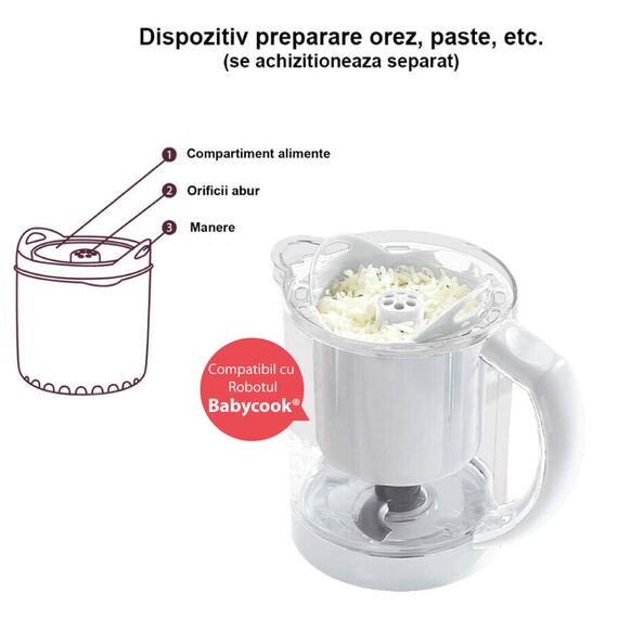 Robot Beaba Babycook Solo Dark Grey Beaba - poza 3 - ExclusivMAG.ro