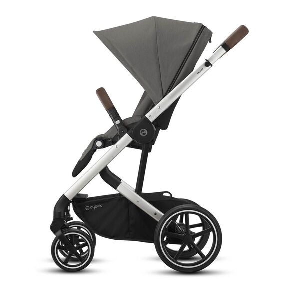 Carucior Cybex Balios S Lux Cadru Silver Soho Grey, Culoare: Gri - poza 2 - ExclusivMAG.ro