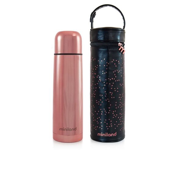 Termos Lichide Deluxe 500 ml Rose Miniland Baby, Culoare: Roz, Cantitate: 500ml  - ExclusivMAG.ro