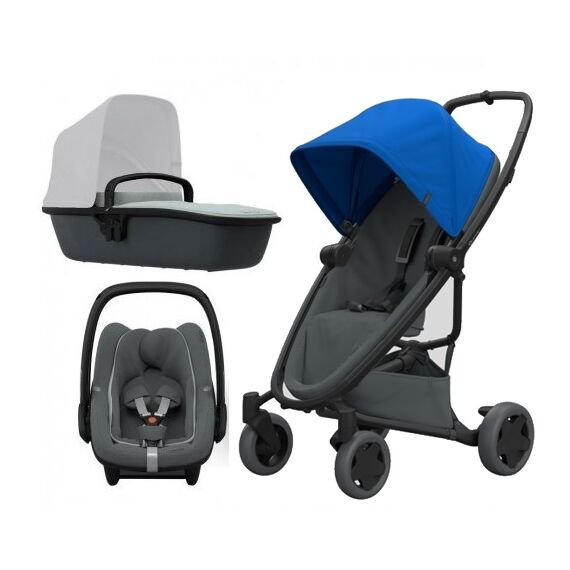 Carucior Quinny Zapp Flex Plus Blue On Graphite, Culoare: Albastru  - ExclusivMAG.ro