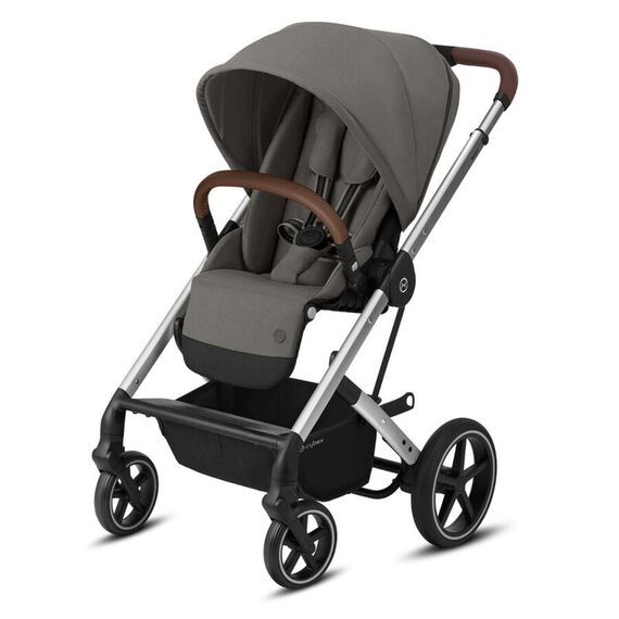 Carucior Cybex Balios S Lux Cadru Silver Soho Grey, Culoare: Gri  - ExclusivMAG.ro