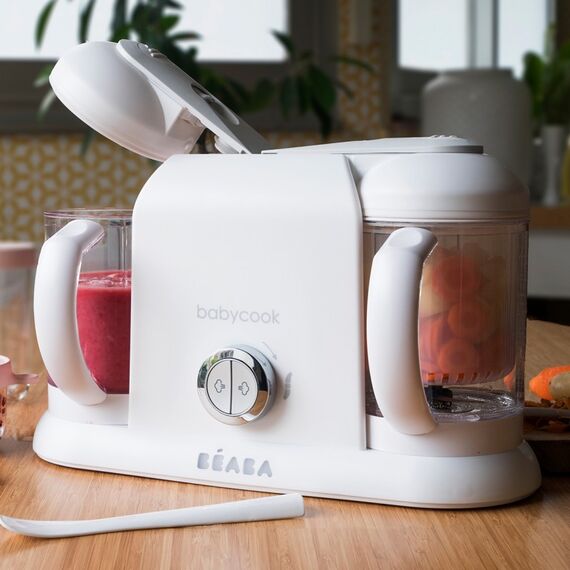 Robot Babycook Plus White Silver Beaba, Culoare: Alb - poza 2 - ExclusivMAG.ro