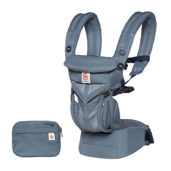 Marsupiu Ergobaby Omni 360 Cool Air Mesh Oxford Blue, Culoare: Albastru  - ExclusivMAG.ro