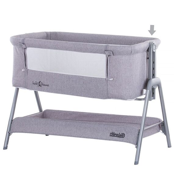 Patut Co-Sleeper Chipolino Sweet Dreams grey, Culoare: Gri - poza 5 - ExclusivMAG.ro