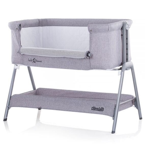 Patut Co-Sleeper Chipolino Sweet Dreams grey, Culoare: Gri - poza 3 - ExclusivMAG.ro