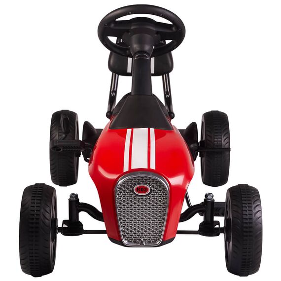 Kart cu pedale Retro rosu Kidscare - poza 2 - ExclusivMAG.ro