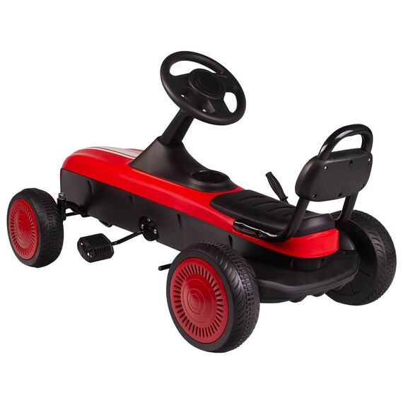 Kart cu pedale Retro rosu Kidscare - poza 3 - ExclusivMAG.ro