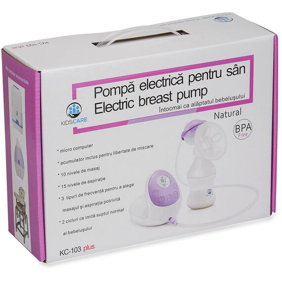 Pompa de san electrica cu acumulator Kidscare KC103 plus - poza 9 - ExclusivMAG.ro